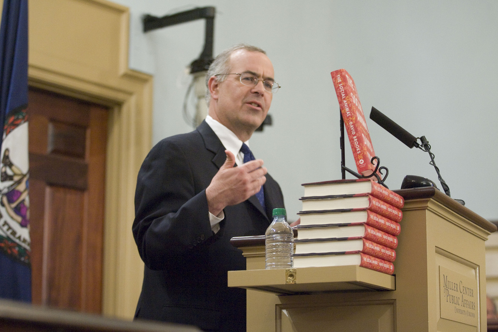 David Brooks, journalist from the New York Times, will be speaking about “The Road to Character”