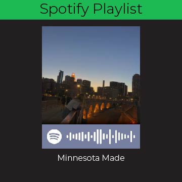 Spotify Playlist: Minnesota made
