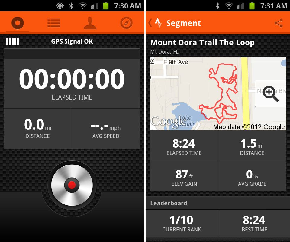 Screenshot of Strava app, recording miles and times. E3d4b4927274f7c6246774133fed4d0a.jpg taken from Pinterest