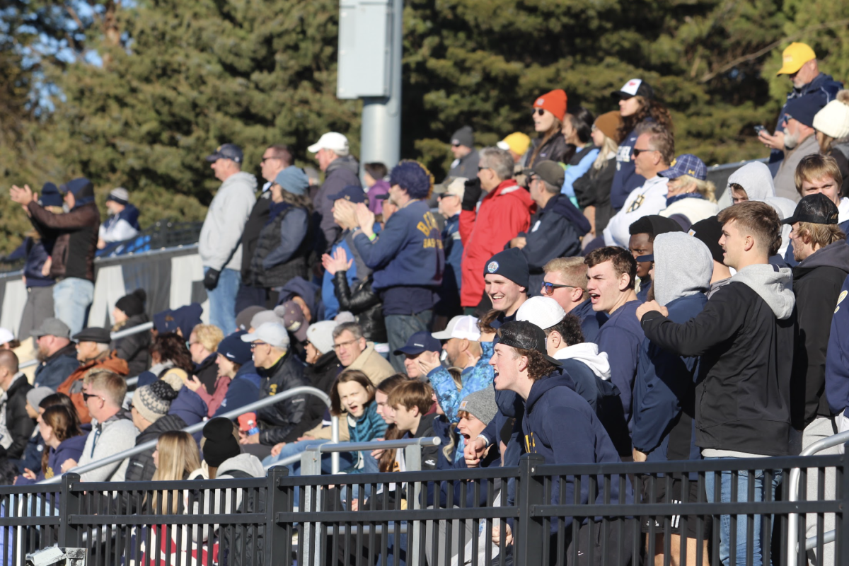 Bethel fans and students made the nearly five-hour trip to Whitewater, Wisconsin to cheer on the Royals as they looked to upset the fifth-ranked Warhawks in the first round of the Division III playoffs Saturday, Nov. 18 at Perkins Stadium.
