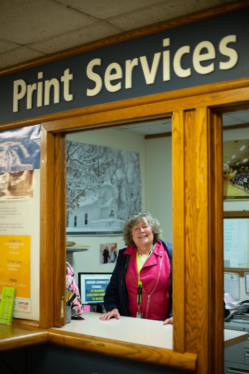 Lois Cordes works in Bethel University Print Services in the BAC. She loves getting to interact with students and faculty and helping them with any of their printing needs.