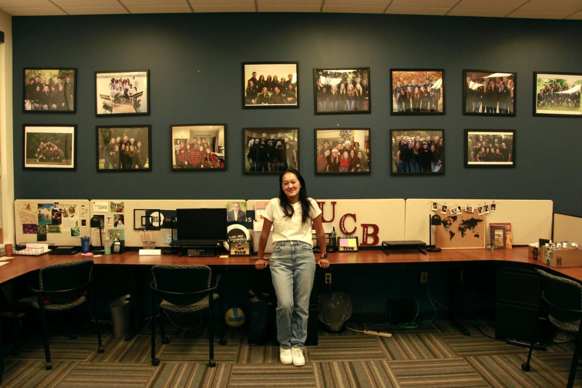 Student body president Mild Du poses in front of all the student government members that came before her. She said she's excited for everything her team will accomplish this year and the legacy they will create. “I’m so proud of my team,” Du said.