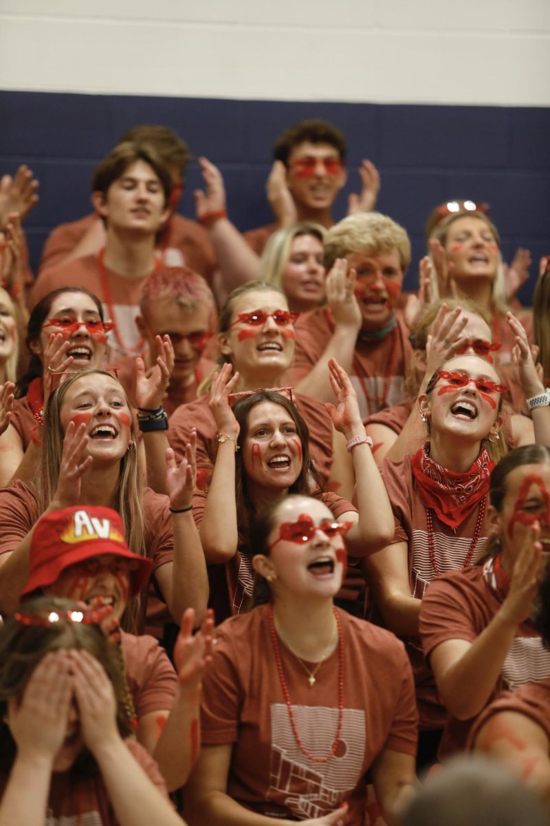 Arden Village's cheer featured jokes about Bethel University's clearer tutition campaign and songs about students' affection for Ross and Annie Allen during cheer night Oct. 13, 2025. 