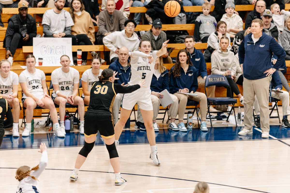 Thinking back to my moments sitting behind the Royals' bench during basketball games last season, paying too much attention to live stats, makes me reflect on the countless blessings Bethel sports provides to me. 